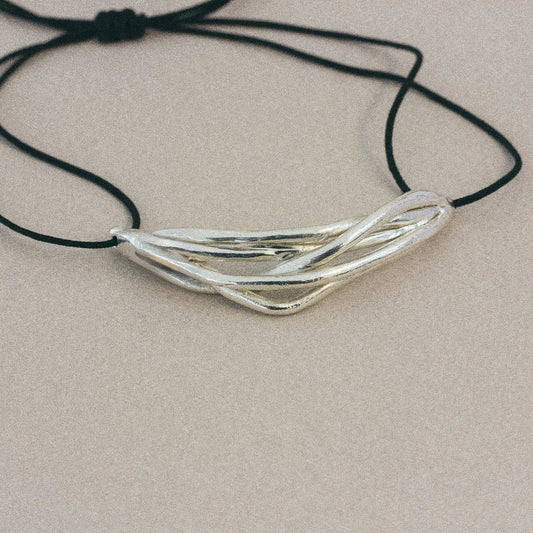 Hand-sculpted Silver Bracelet
