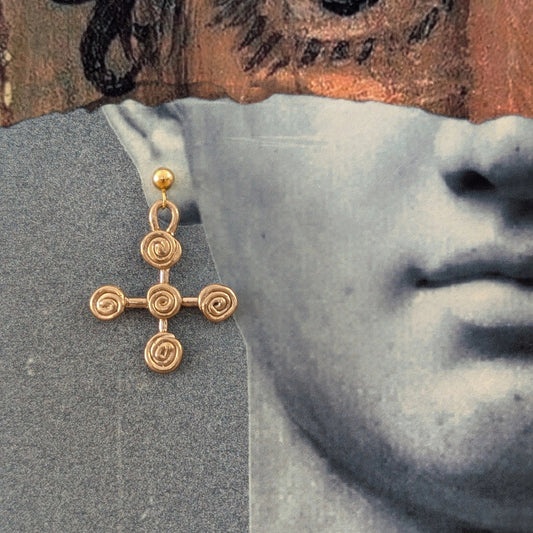 cross earring hagia sophia