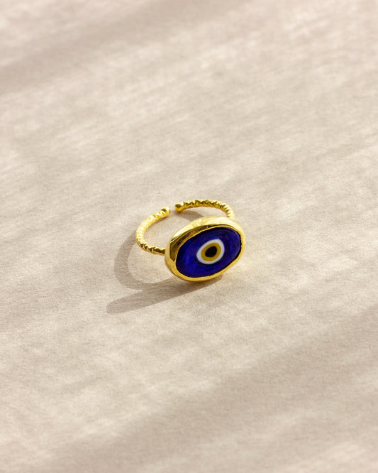 Gold Evil Eye Ring