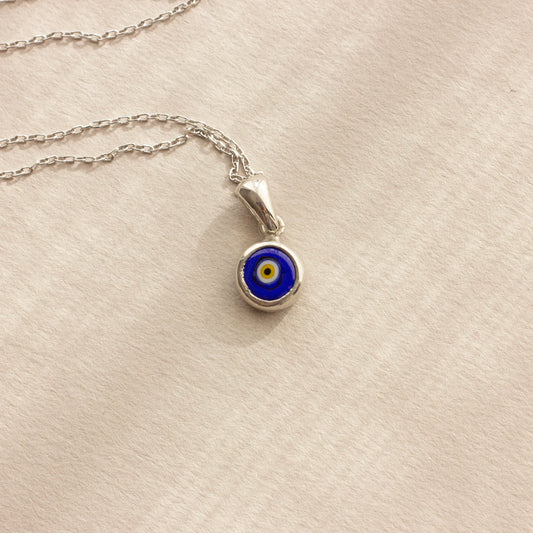 925 Sterling Silver Blue Lucky Eye Necklace