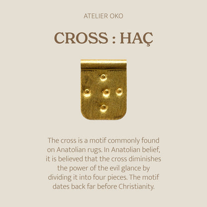 Cross - Micron Plated Talisman Necklace with Red Silk Thread