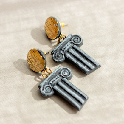 Greek Column Earrings