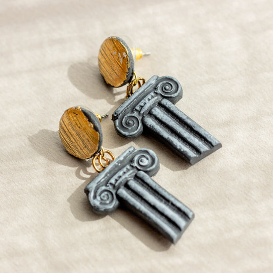 Greek Column Earrings