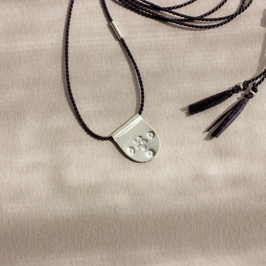 Pomegranate Blossom –  Sterling Silver Talisman Necklace