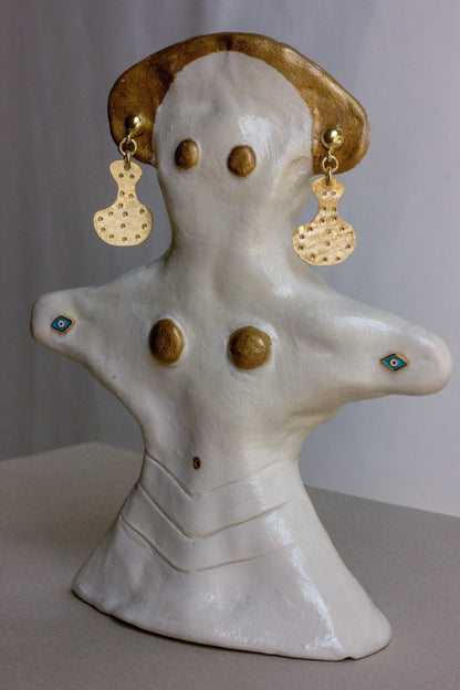 Mother goddess handmade earrings