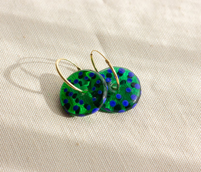 DOT | Green Murano Earrings