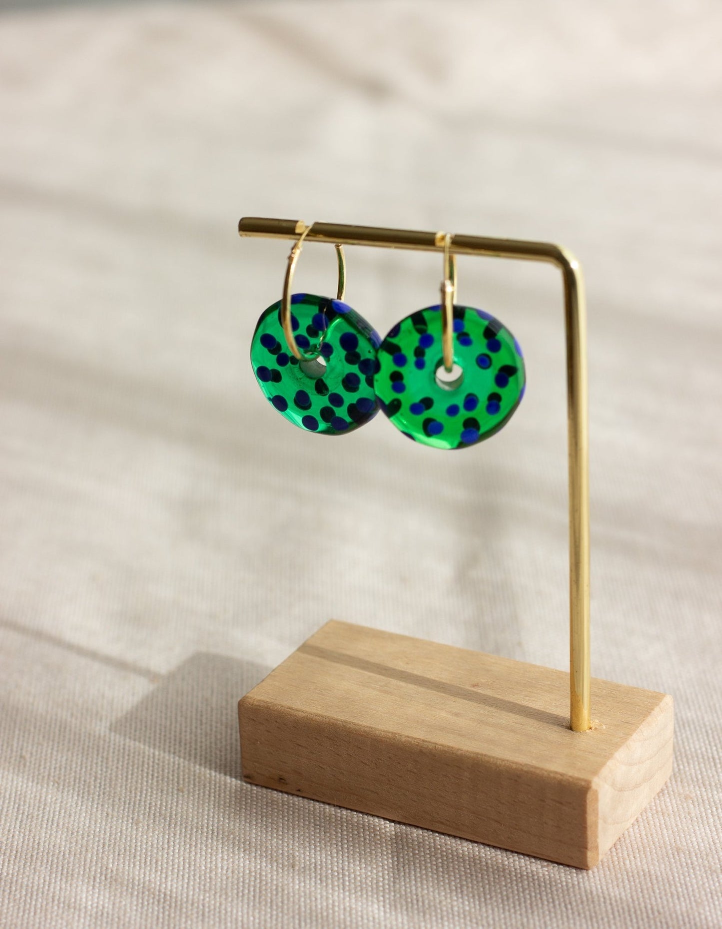 DOT | Green Murano Earrings