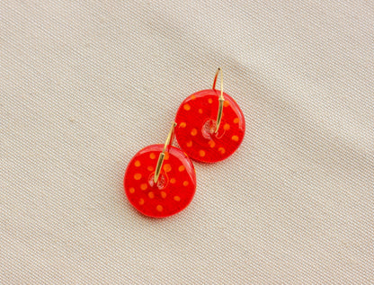 DOT | Orange Murano Earrings