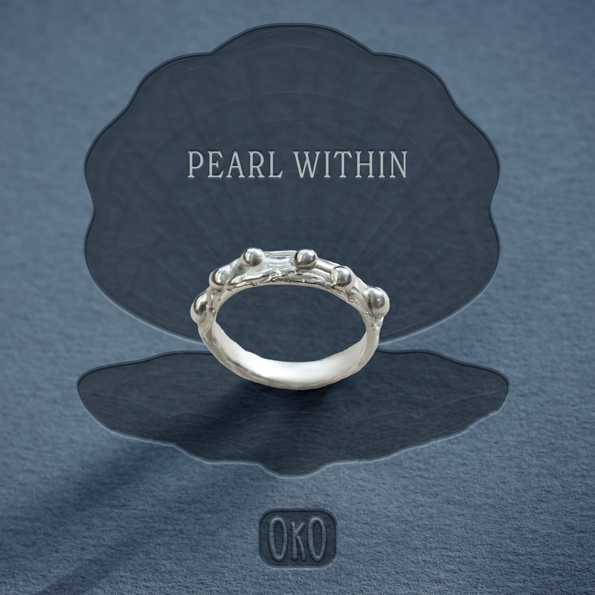 handmade pearl ring