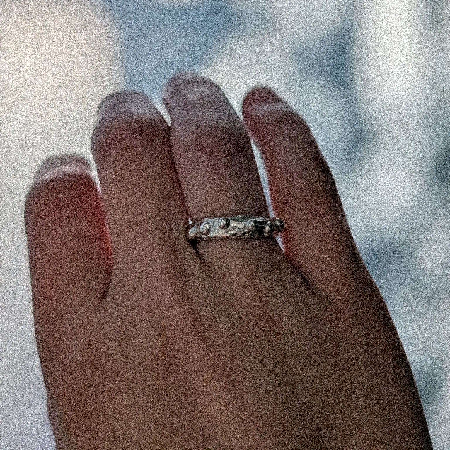 sculptural ring sterling silver ring