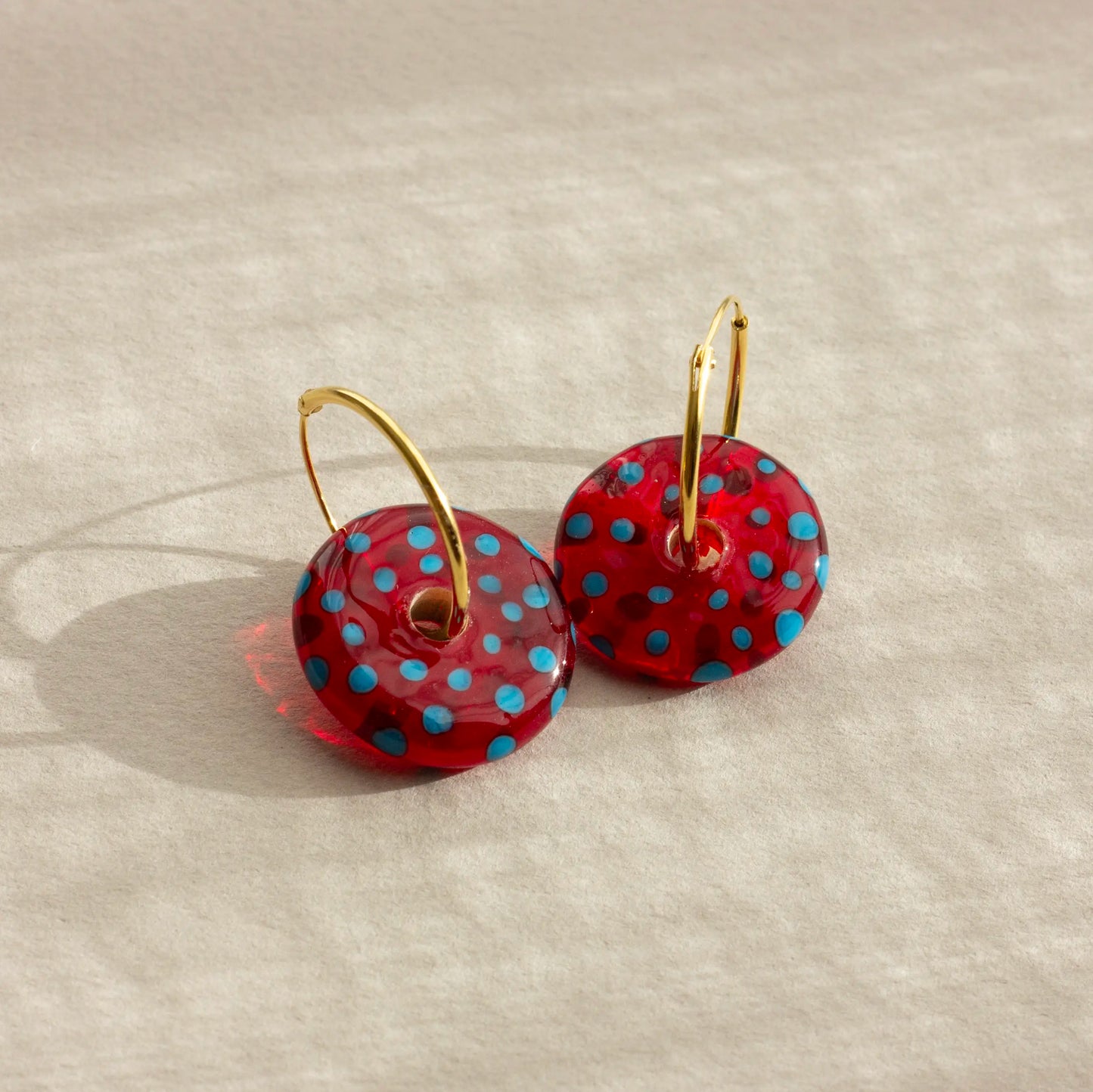 DOT | Red Murano Earrings