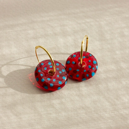 DOT | Red Murano Earrings