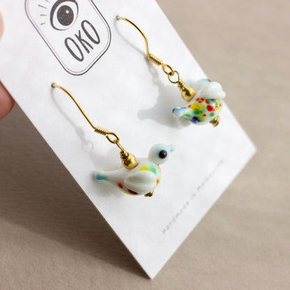 white dove dangles